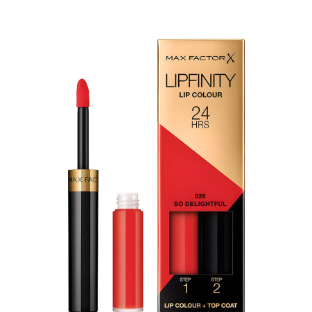 Buze - Max Factor Lipfinity Lip Colour 026 So Delightful – Ruj Lichid Mat Rezistent 24 Ore