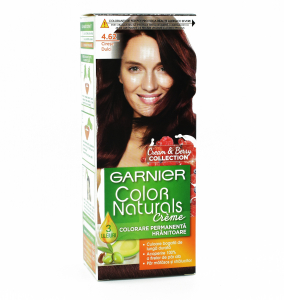 Vopsea de par - Vopsea de par permanenta Garnier Color Naturals 4.62 Cirese Dulci, 112ml