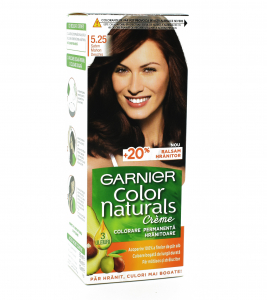 Vopsea de par - Vopsea de par permanenta Garnier Color Naturals 5.25 Saten Mahon Deschis,112ml