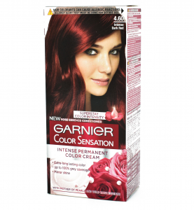 Vopsea de par - Vopsea de par permanenta Garnier Color Sensation 4.60 Intense Dark Red, 110ml