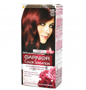 Vopsea de par - Vopsea de par permanenta Garnier Color Sensation 5.62 Intense Precious Garnet, 110ml
