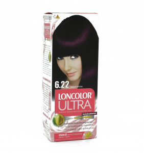 Vopsea de par - Vopsea de par permanenta Loncolor Ultra 6.22 Violet Inchis, 110ml