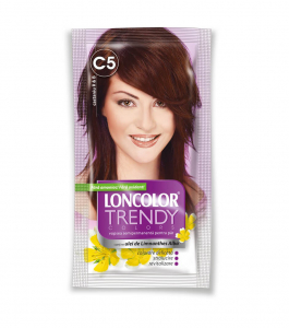 Vopsea de par - Vopsea de par semipermanenta fara amoniac Loncolor Trendy Colors C5 Castaniu R & B, 50ml