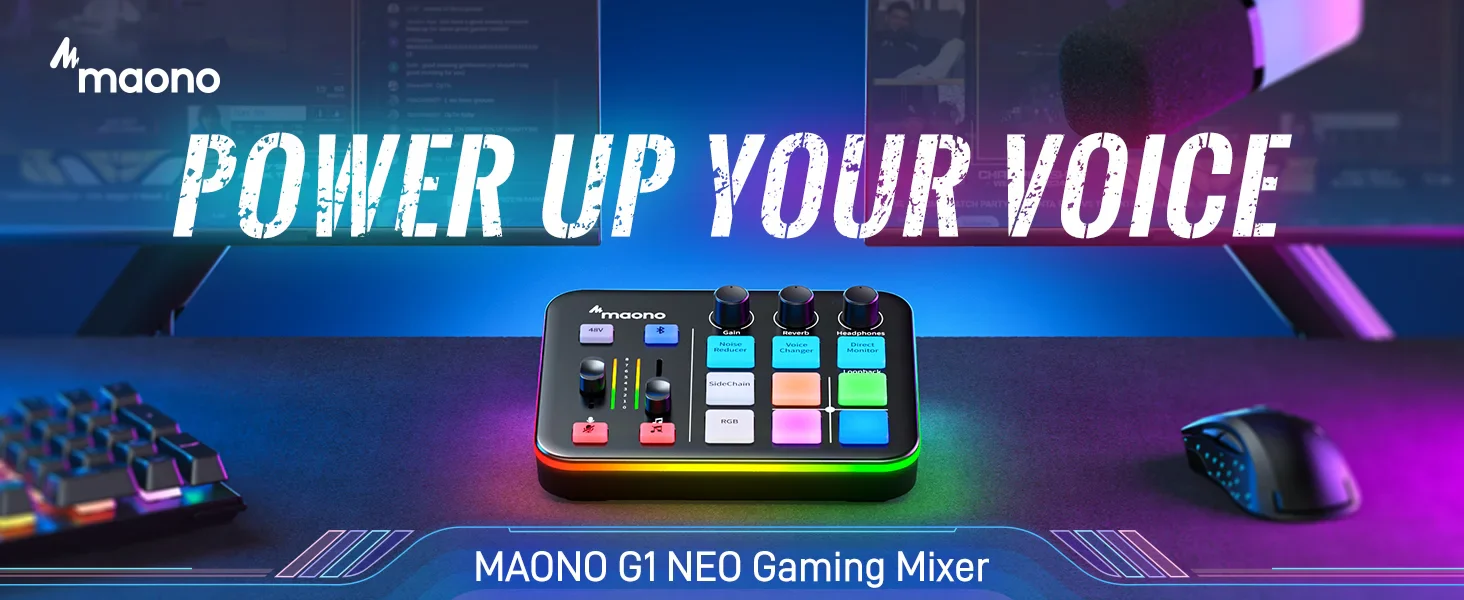 Maonocaster G1 NEO - Mixer Audio pentru Streaming de Jocuri