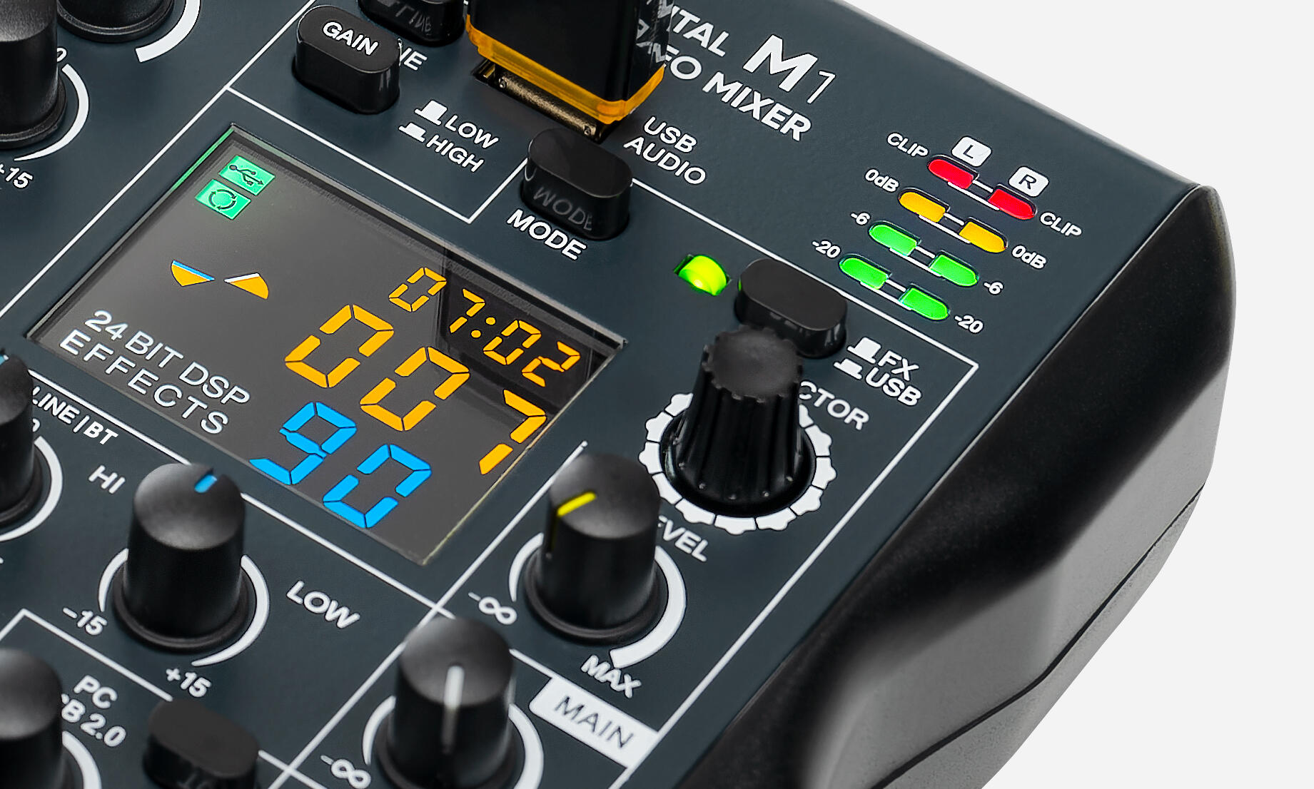 M1 Mixer Audio Digital Stereo - presetări DSP