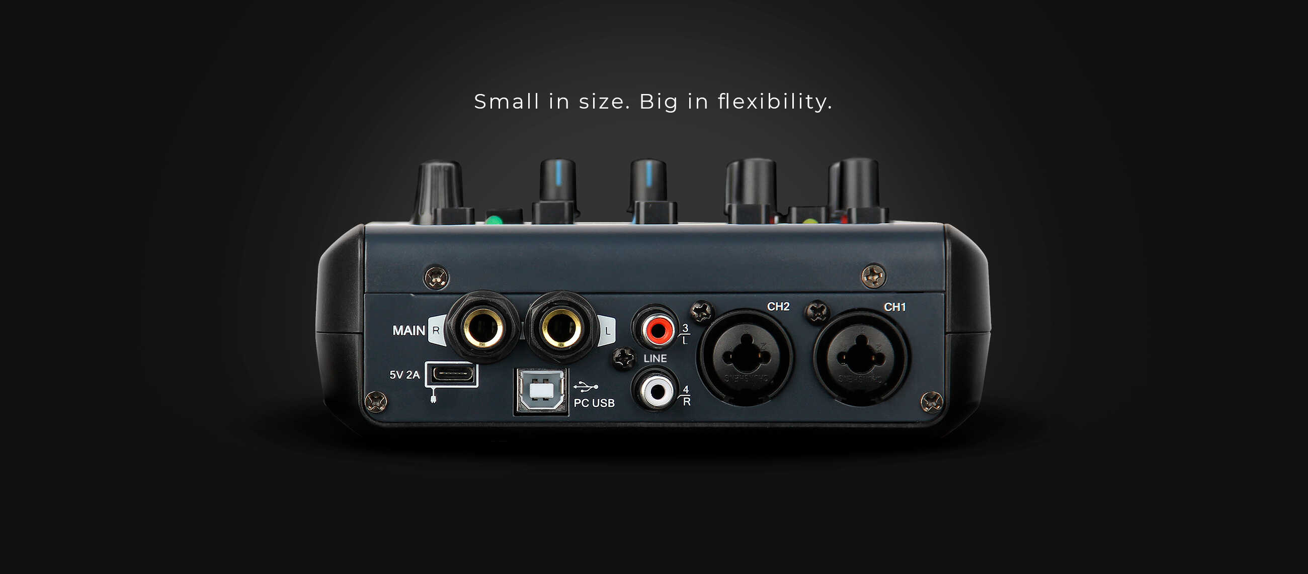 M1 Mixer Audio Digital Stereo în utilizare