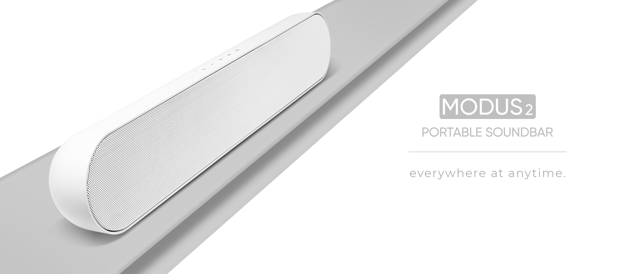 Modus2 W - Soundbar Portabil cu Baterie, Alb