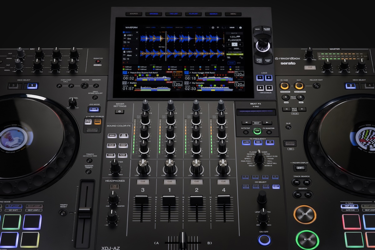 Secțiunea de mixer a Pioneer DJ XDJ-XZ