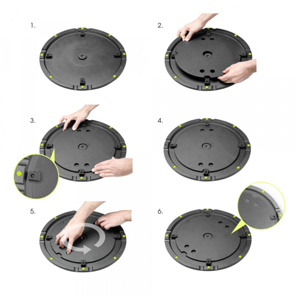 Gravity SSP WB SET 1 stativ boxe cu baza rotunda [4]