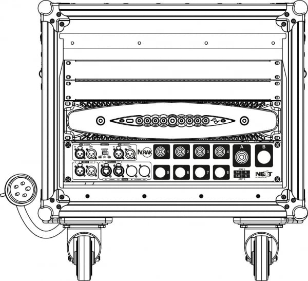 8-Channel Power Rack Amplifier NEXT N-RAK40 [3]