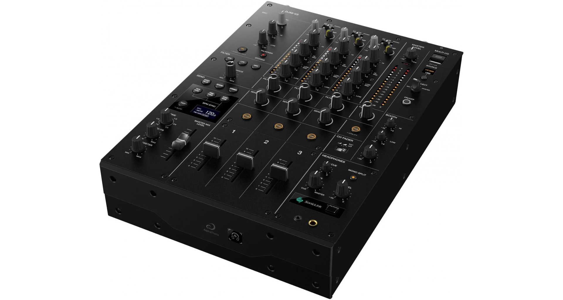 Alphatheta DJM-V5 Mixer DJ profesional cu 3 canale [2]