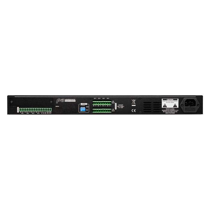 Audiophony AMP150.4H amplificator 100V 4 canale, 4x150W, Class D, Dante Ready, rack 1U [2]