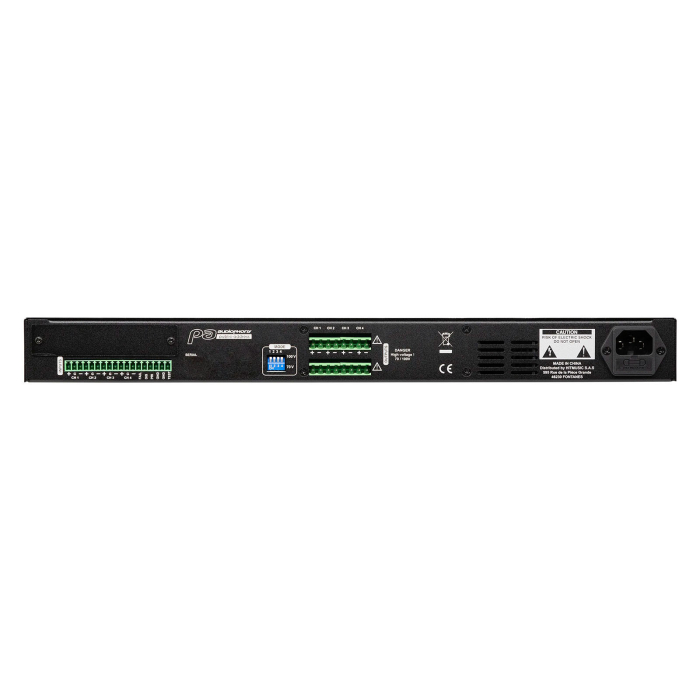 Audiophony AMP300.4H amplificator 100V 4 canale, 4x270W, Class D, Dante Ready, rack 1U [2]