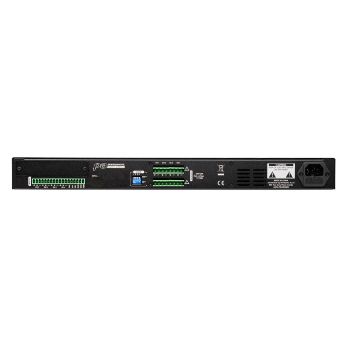 Audiophony AMP500.4H amplificator 100V 4 canale, 4x400W, Class D, Dante Ready, rack 1U [2]