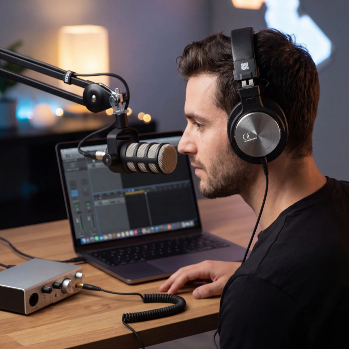 Audiophony PROD căști de monitorizare on-ear cu fir 50mm, pliabile [7]