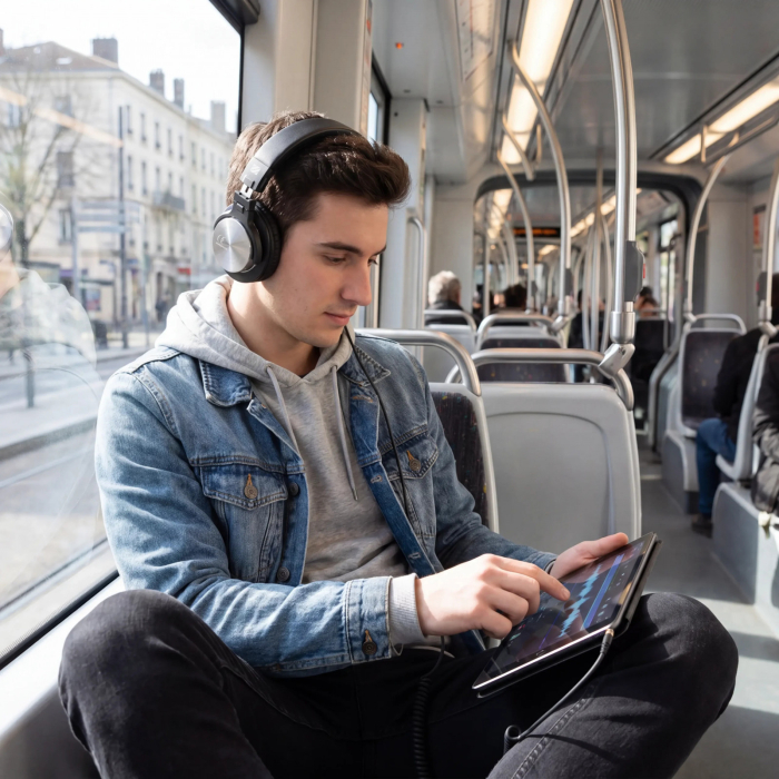 Audiophony PROD căști de monitorizare on-ear cu fir 50mm, pliabile [8]