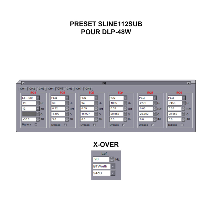 Audiophony Sline112Sub Black subwoofer pasiv 350W [6]