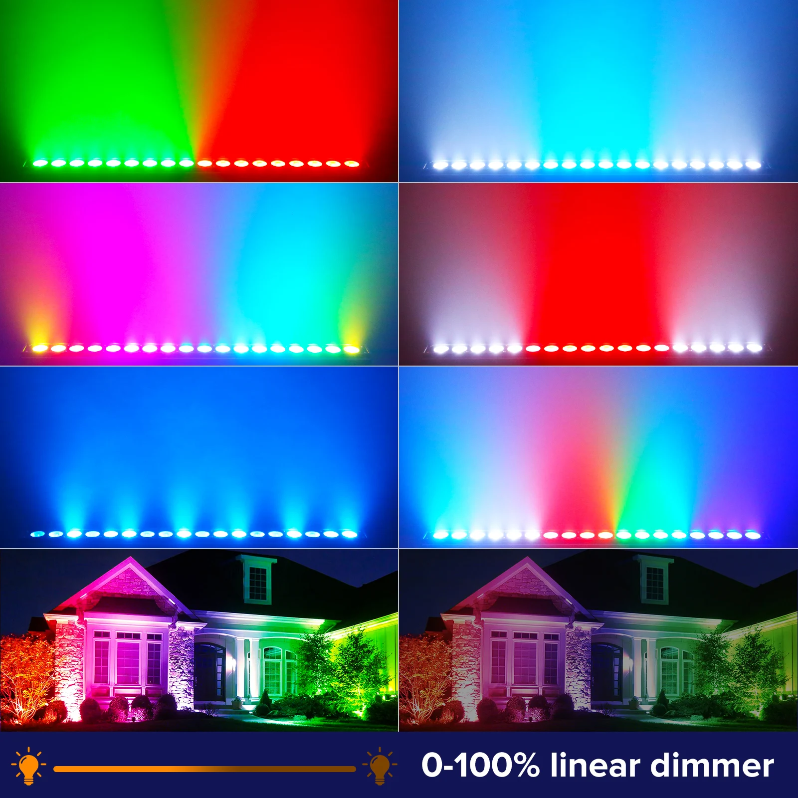Bara LED 18 x 10W RGBWA+UV cu pixel control [4]