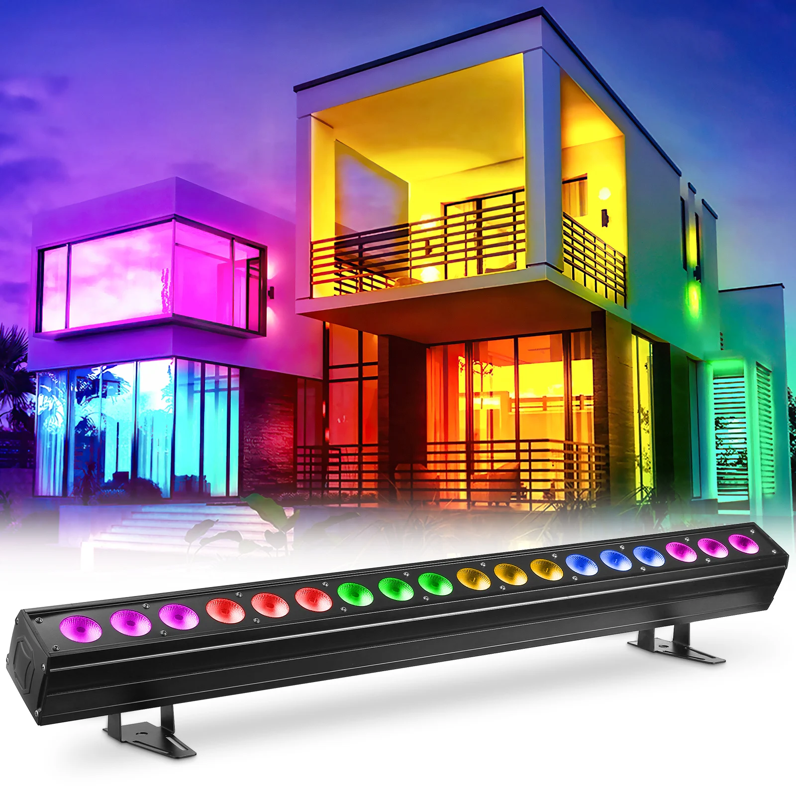 Bara LED 18 x 10W RGBWA+UV cu pixel control [2]