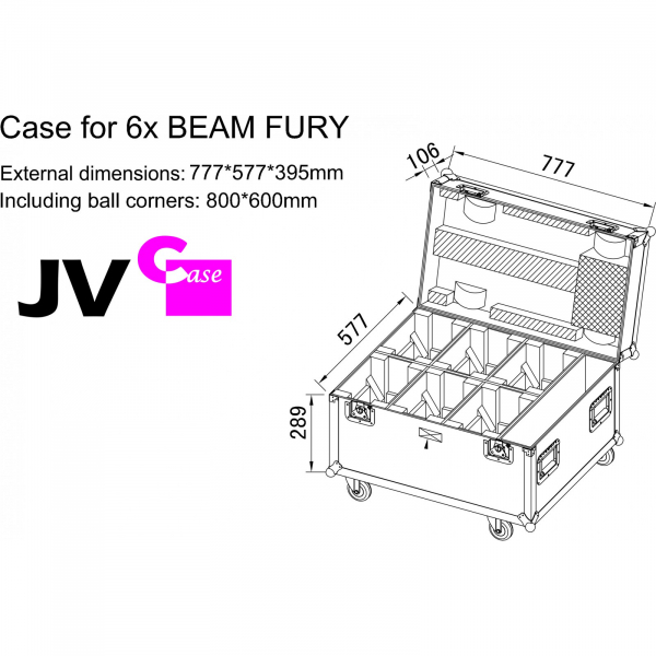 Briteq Case for 6x BEAM FURY-1 [5]