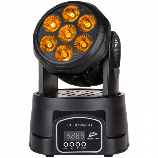 JB SYSTEMS CLUBWASH Moving Head Washlight cu 7 LEDuri de 12W RGBWA+UV [6]