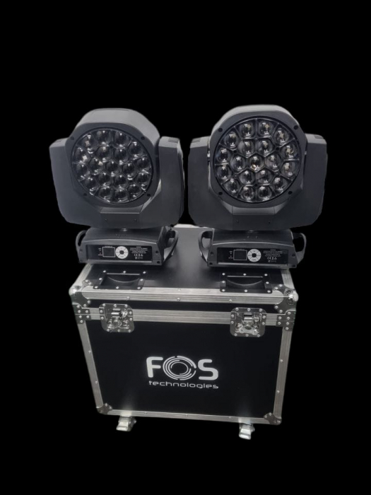 FOS Helix PRO 19x15W RGBW moving head wash cu zoom si caleidoscop [2]