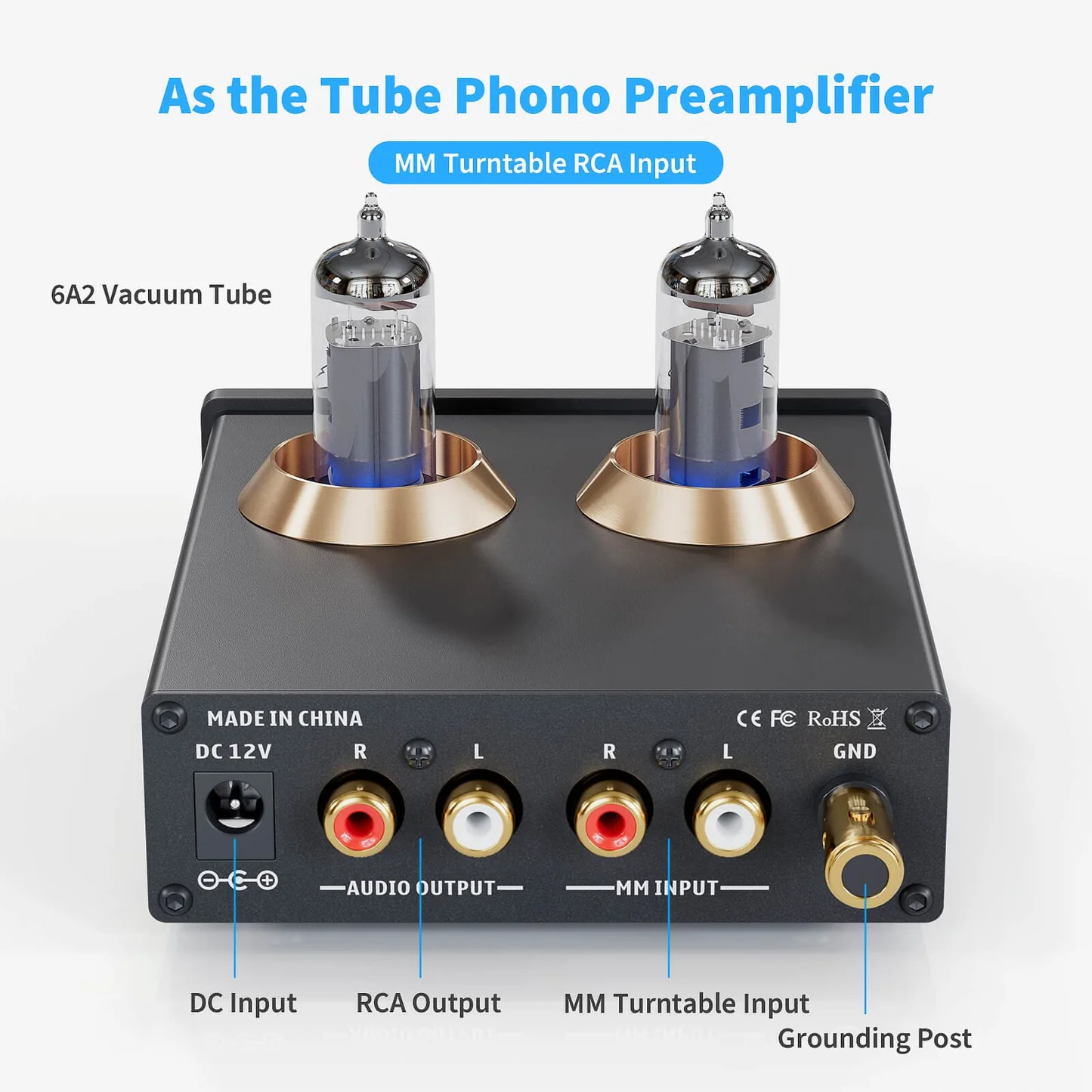 Fosi Audio Box X2 Preamplificator pentru Pick-up cu doza MM [3]