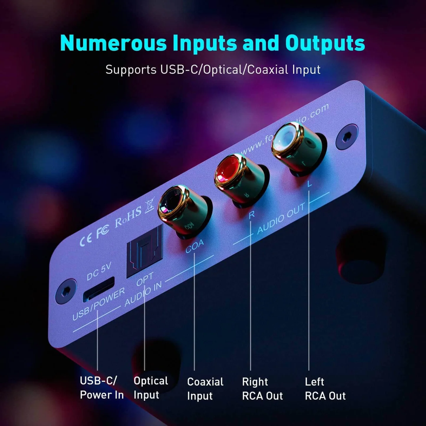 Fosi Audio K5 PRO Amplificator de casti DAC Stereo [3]