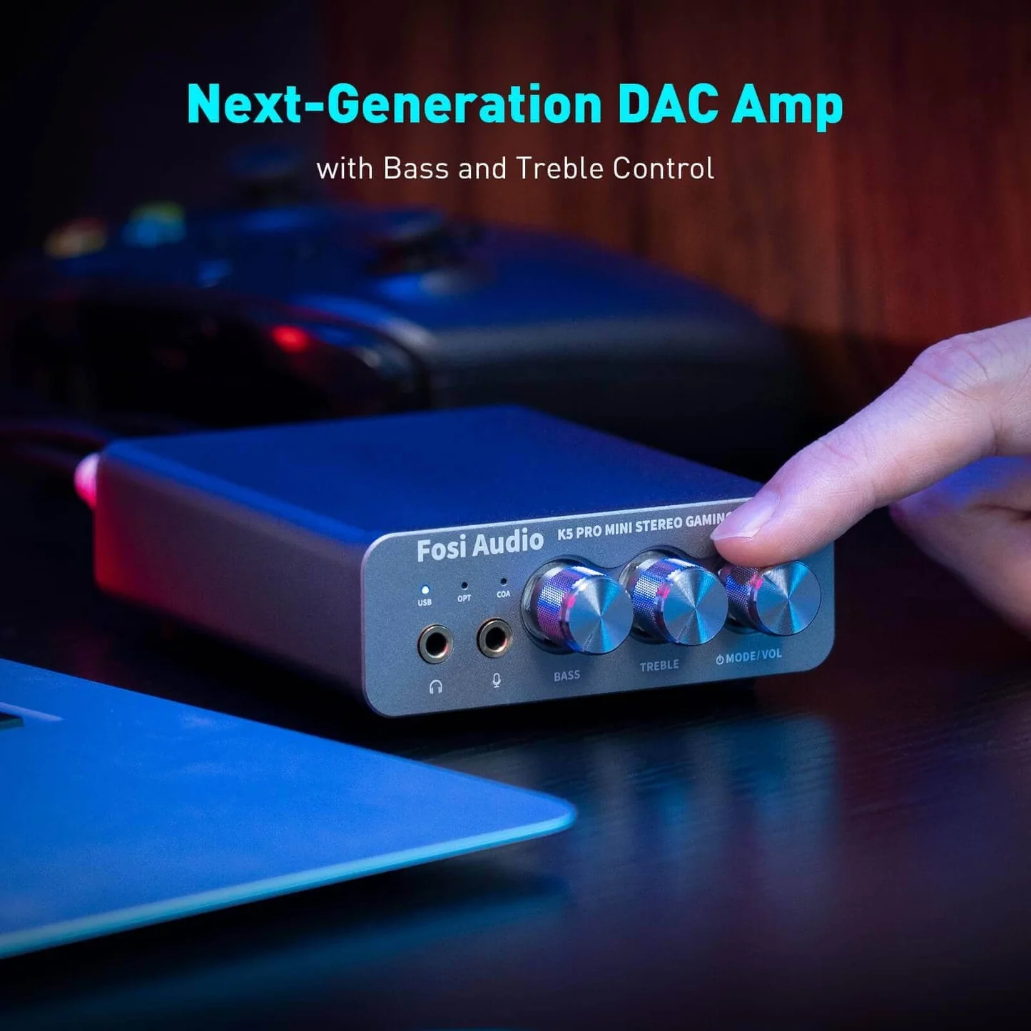 Fosi Audio K5 PRO Amplificator de casti DAC Stereo [8]