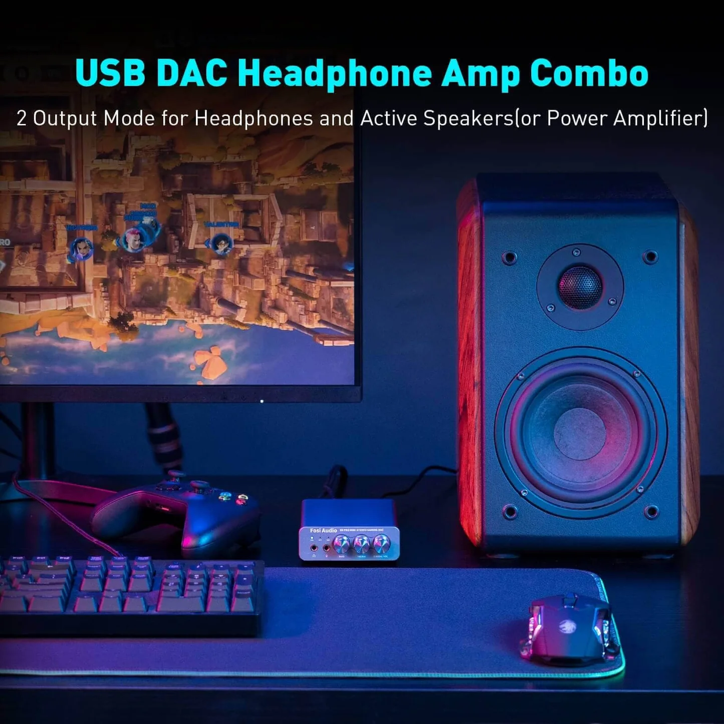 Fosi Audio K5 PRO Amplificator de casti DAC Stereo [7]