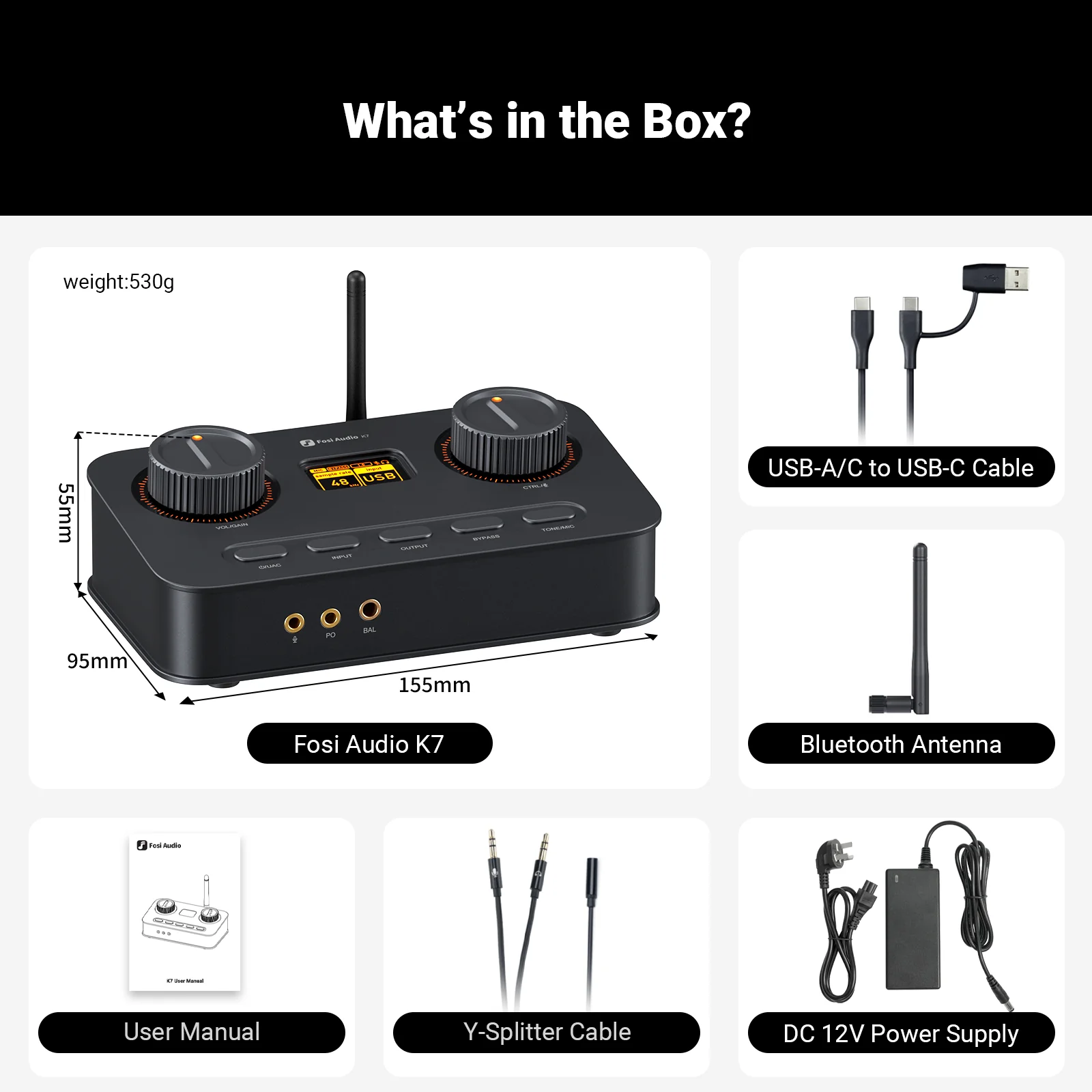 Fosi Audio K7 DAC Hi-Fi si amplificator de casti [8]