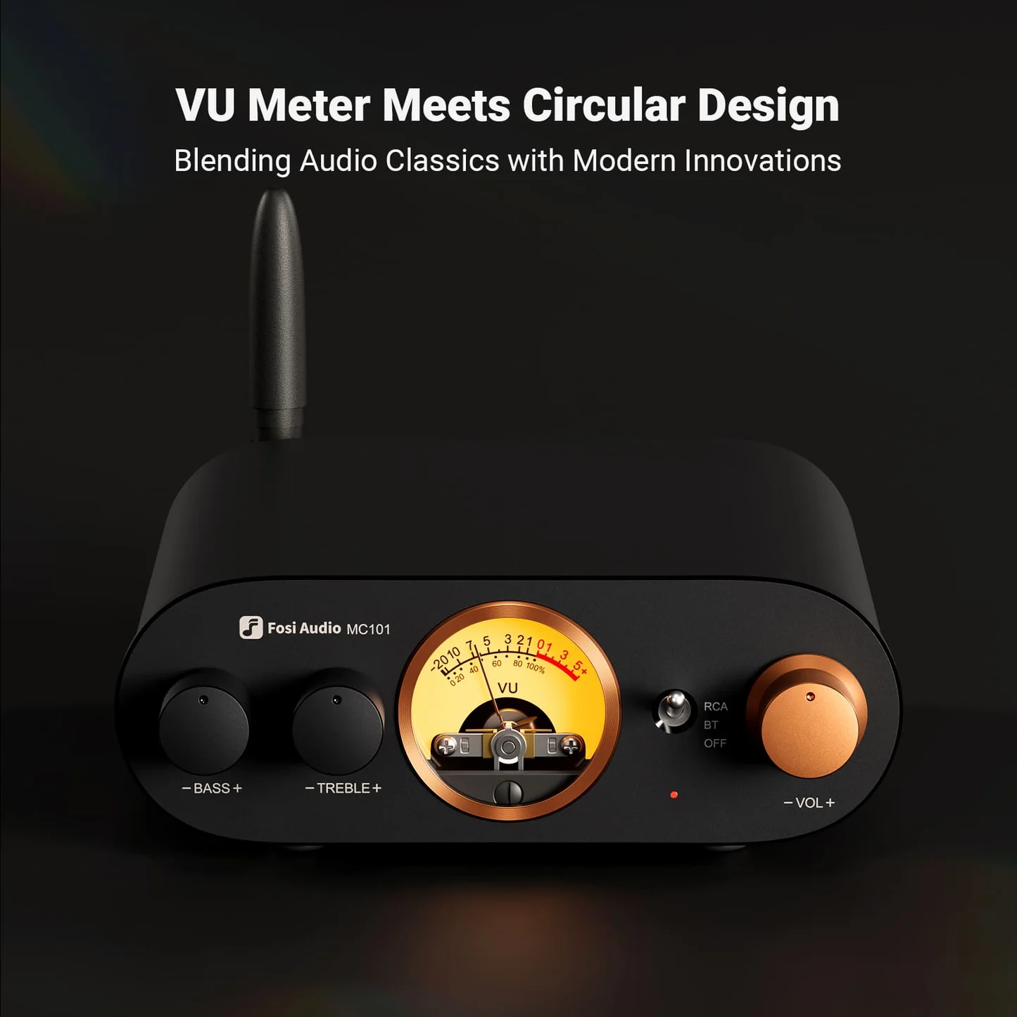 Fosi Audio MC101 Amplificator integrat Stereo cu Bluetooth 5.3 [2]