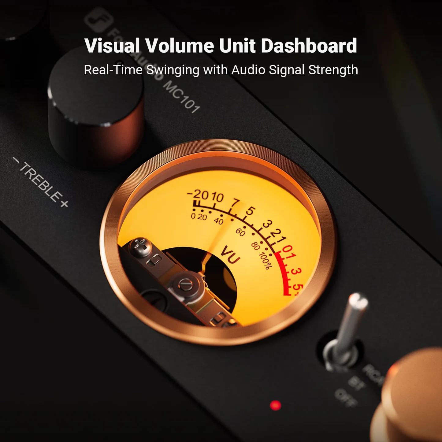 Fosi Audio MC101 Amplificator integrat Stereo cu Bluetooth 5.3 [3]