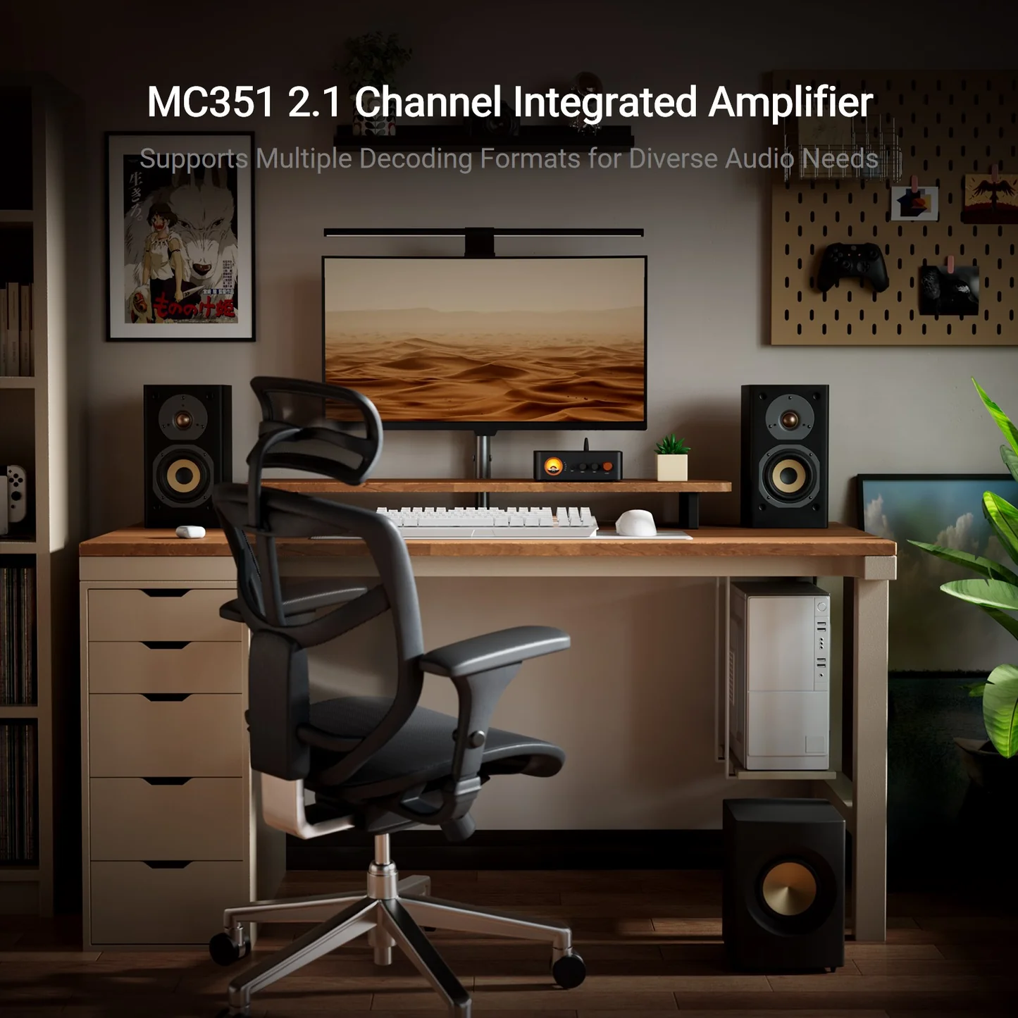 Fosi Audio MC351 2.1 Amplificator integrat cu DAC si Bluetooth 5.3 [7]