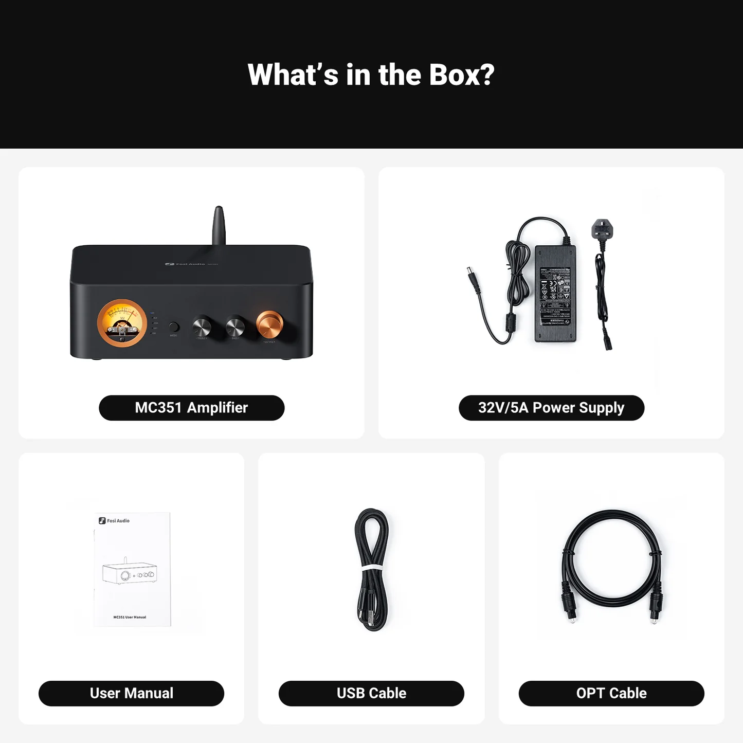 Fosi Audio MC351 2.1 Amplificator integrat cu DAC si Bluetooth 5.3 [8]