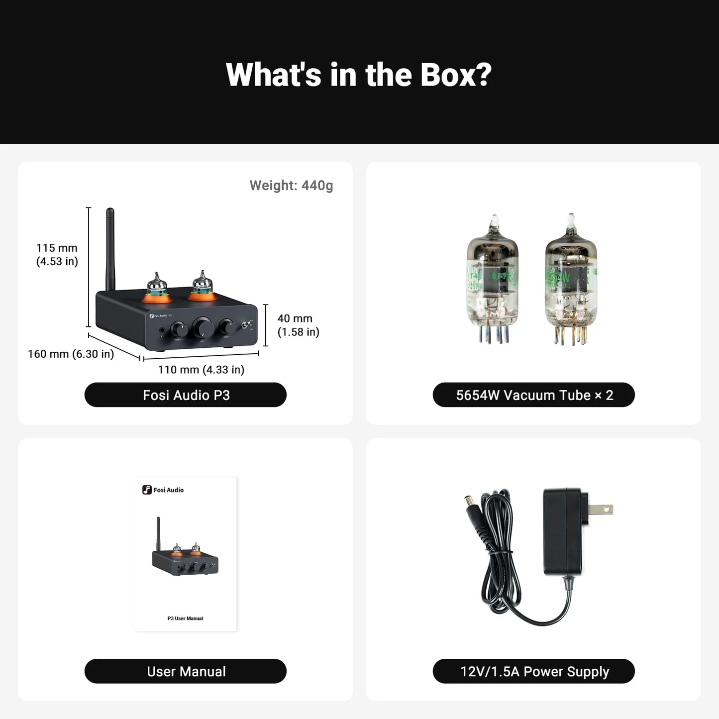 Fosi Audio P3 Preamplificator cu Bluetooth 5.1 si amplificator pentru casti [9]