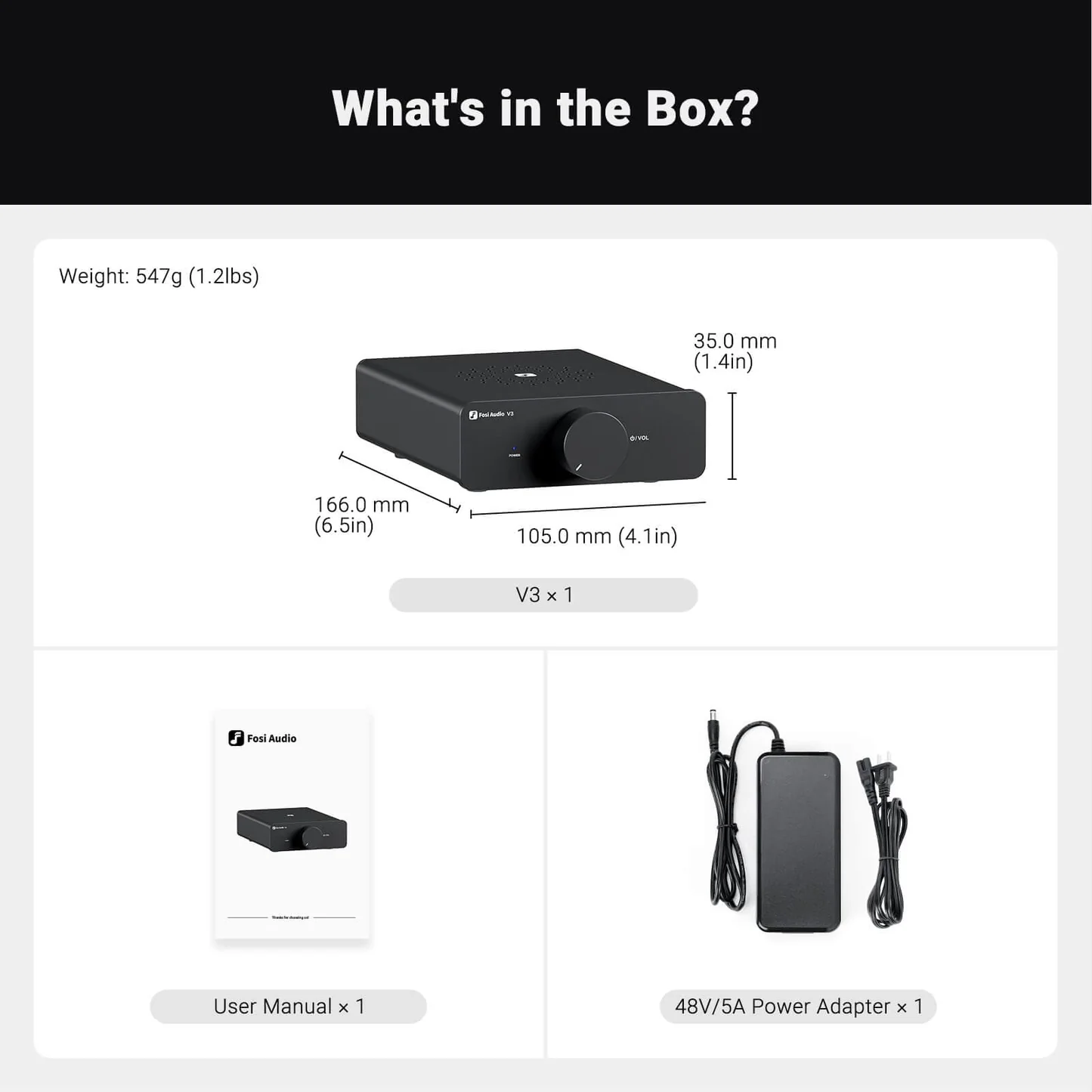Fosi Audio V3 amplificator Hi-Fi [7]