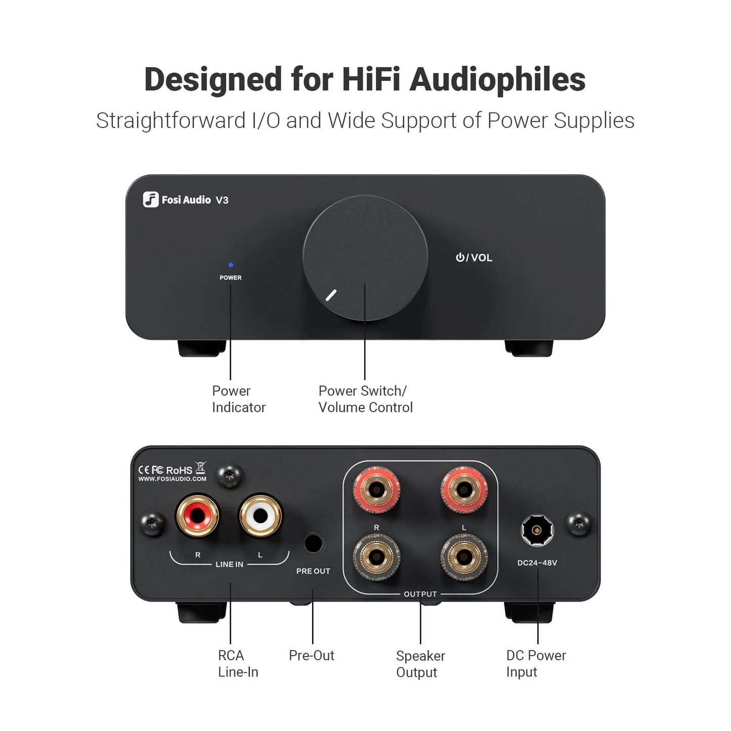 Fosi Audio V3 amplificator Hi-Fi [2]
