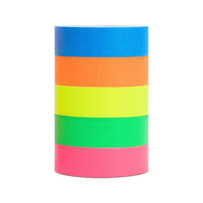 Gafer.pl Pocket PRO Fluo set 5 benzi adezive colorate 19mmx5m [3]