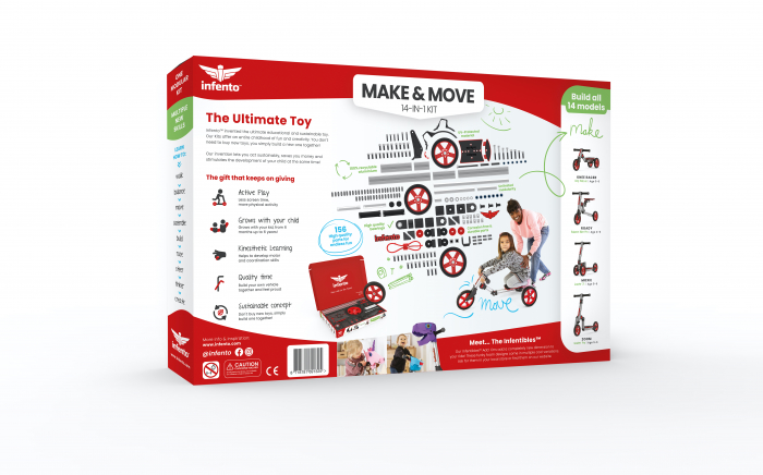 Infento Make and Move kit de constructie a 14 vehicule pentru copii 1- 7 ani [17]