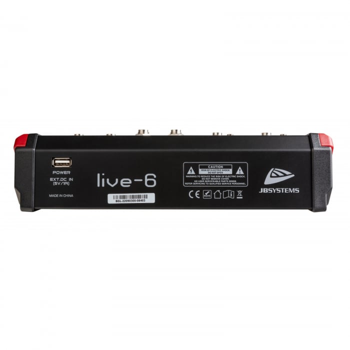 JB SYSTEMS Live 6 mixer digital fara amplificare cu 4 canale cu player USB si Bluetooth [3]