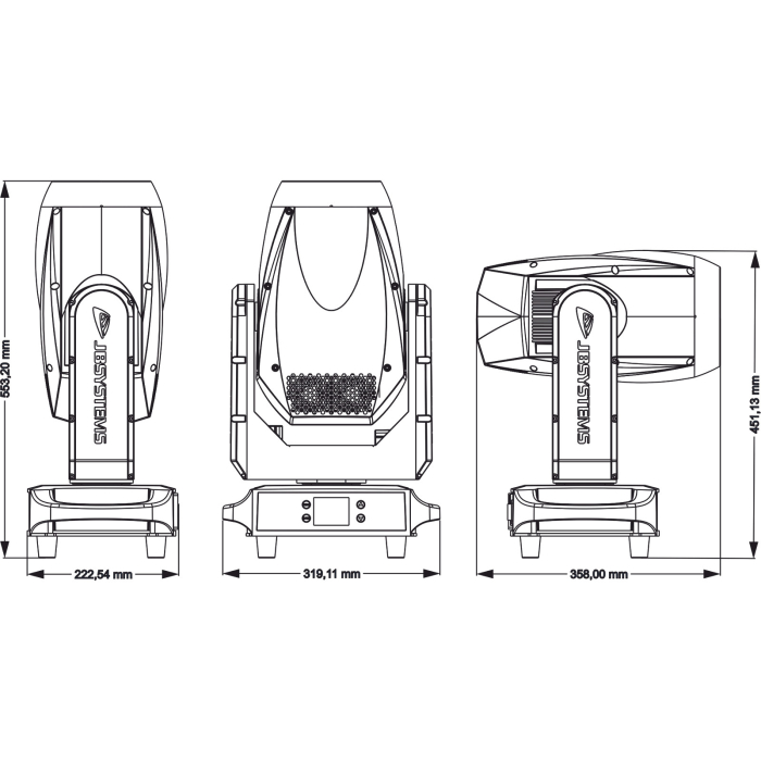 JB SYSTEMS Rival Spot BSW cu LED 300W IP65 [8]