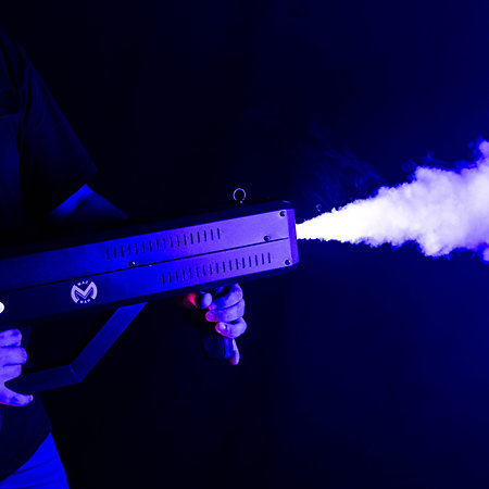 Mac Mah Fog Blaster 1000 mașină de fum portabilă 1000W, jet 6m, efect CO2, LED strobe [9]