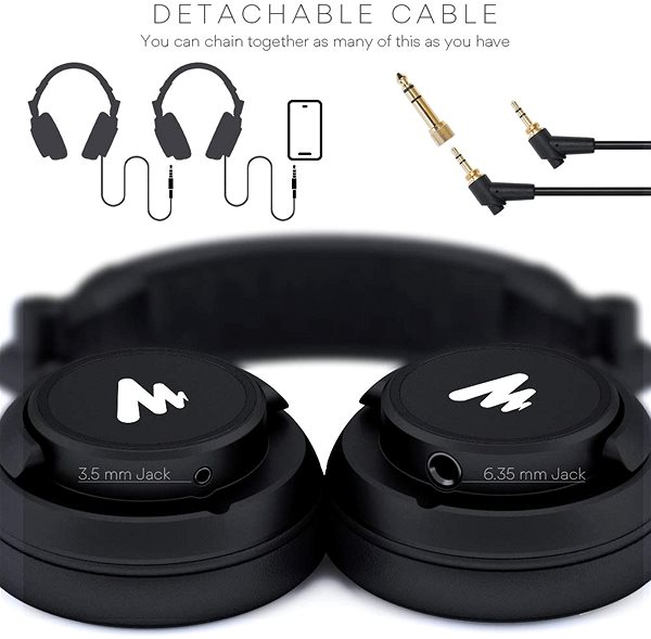 Maono AU-MH601 casti monitorizare pentru studio, podcast si DJ [2]