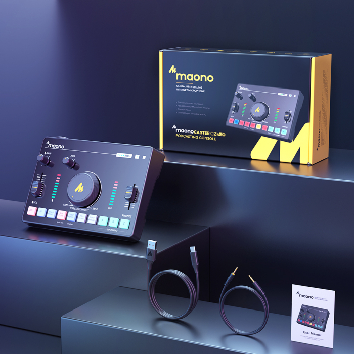 Maonocaster AMC2 NEO Mixer audio Portabil pentru Streaming si Podcasting [10]