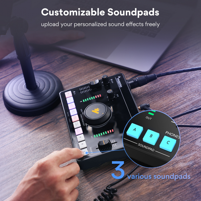 Maonocaster AMC2 NEO Mixer audio Portabil pentru Streaming si Podcasting [5]