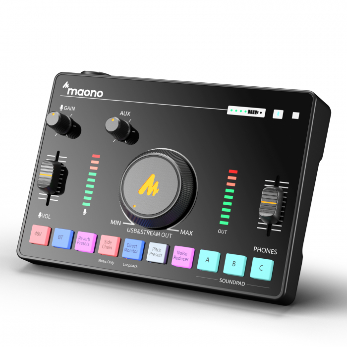 Maonocaster AMC2 NEO Mixer audio Portabil pentru Streaming si Podcasting [3]