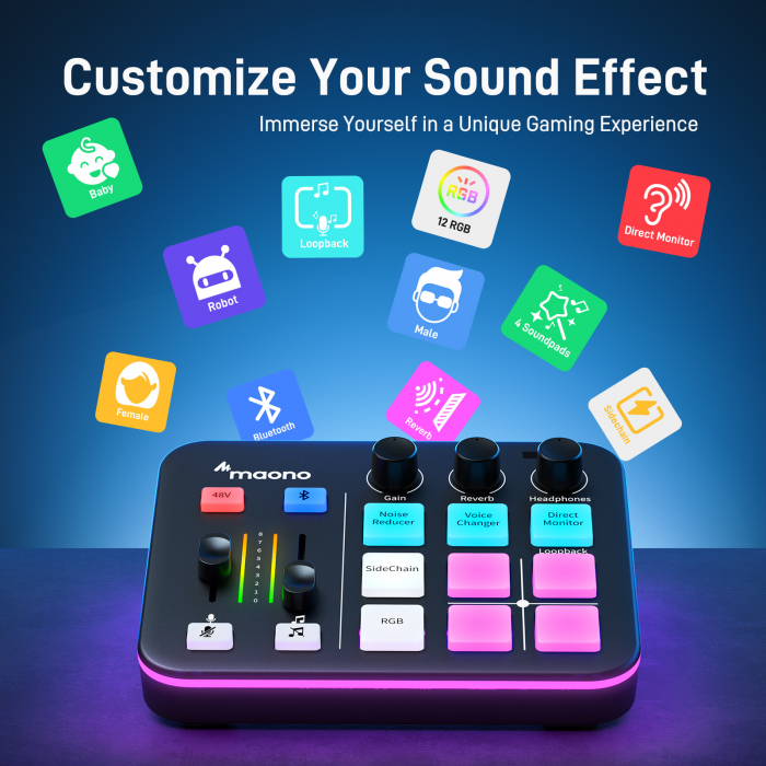 Maonocaster G1 NEO mixer audio streaming [4]
