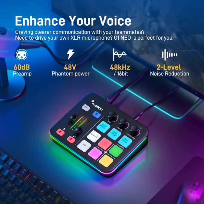 Maonocaster G1 NEO mixer audio streaming [5]