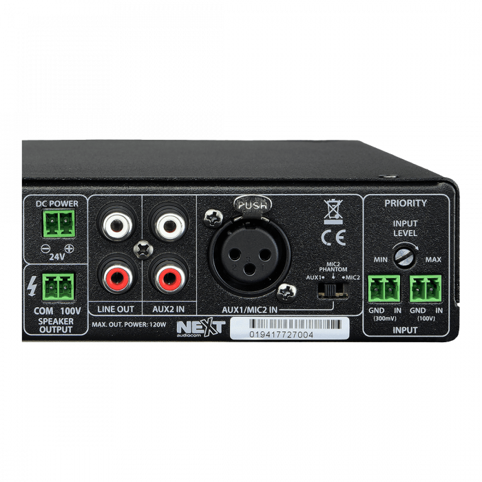 Next Audiocom MX120 Mixer și Amplificator cu Bluetooth 5.0 și telecomandă [3]